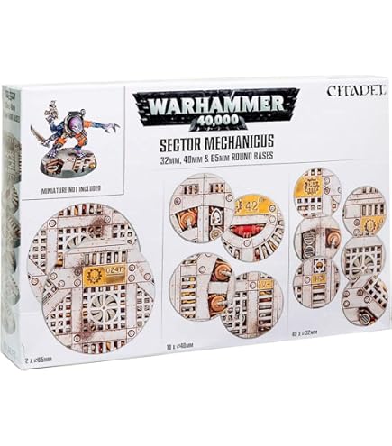 (未使用･未開封品)　WARHAMMER SECTOR IMPERIALIS： 25 ＆ 40MM ROUND BASES 0pbj0lf Warhammer 40K Miniature Kit - Sector Imperialis 25 & 40mm